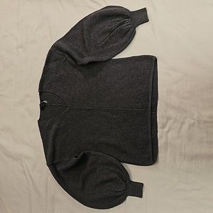 1. State v-neck puffed sleeve sweater grey size XS